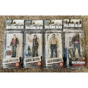 Walking Dead McFarlane Series 6 Figure Lot Rick Daryl Carol Michonne